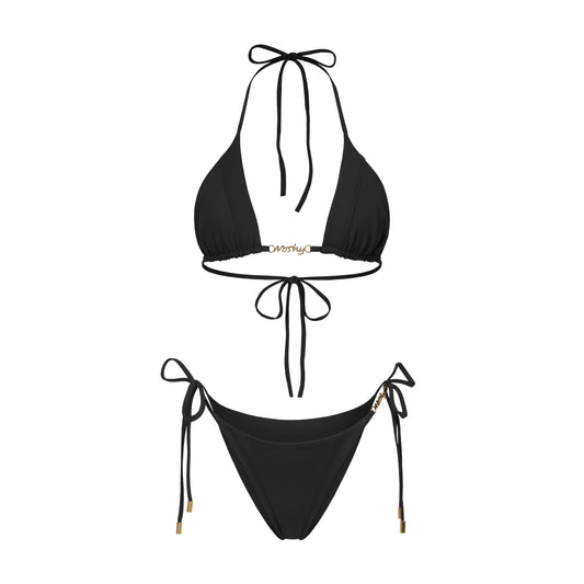 Women's two-piece swimsuit (black)