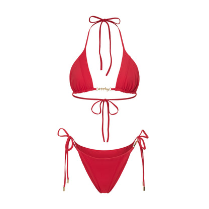 Women's two-piece swimsuit (red)